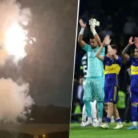 Infaltable: hinchas de Palmeiras tiraron fuegos artificiales en el hotel de Boca