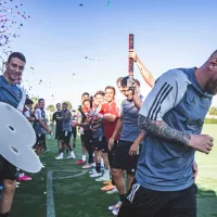 Fiesta en el entrenamiento de Inter Miami para recibir a Messi tras su octavo Balón de Oro