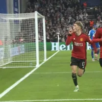 VIDEO  El desafortunado gesto de Garnacho en la derrota de Manchester United