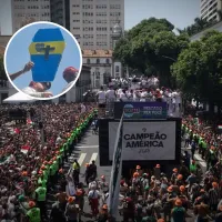 Un futbolista de Fluminense celebró la Copa Libertadores con un ataúd de Boca