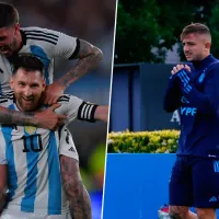 El gesto de Messi y De Paul con Maffeo