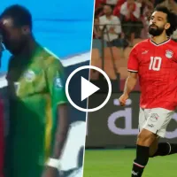 VIDEO  Un jugador de Yibuti enfrentó a Salah y casi termina en escándalo