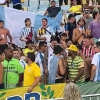 VIDEO  Brutal represión y palazos de la Policía de Brasil a los hinchas de Argentina en el Maracaná