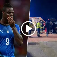 VIDEO  Otra polémica de Balotelli: chocó en Italia y su auto quedó destrozado