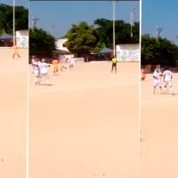 Teo Gutiérrez, a las piñas en un partido amateur tras quedar libre del Deportivo Cali