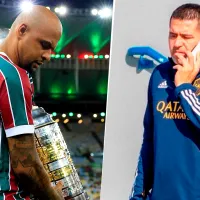 Sacan a la luz el mensaje que le mandó Riquelme a Felipe Melo tras el Boca vs. Fluminense