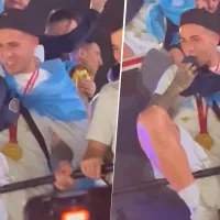 Es viral: el video de Enzo Fernández besando una prenda de Boca