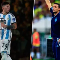 Enzo Fernández dijo que Lionel Scaloni sorprendió con su anuncio a la Selección Argentina