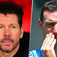 Diego Simeone y Lionel Scaloni observan la misma alternativa
