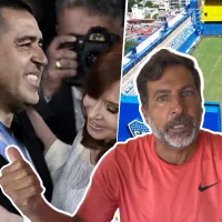 Riquelme hizo una de Cristina con La Bombonera