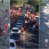 VIDEO  Las tremendas imágenes de la interna entre la barra de River