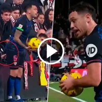 La desagradable agresión que recibió Ocampos de parte de un hincha de Rayo Vallecano