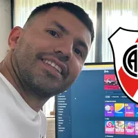 El desopilante tuit del Kun Agüero en pleno partido de  River vs. Riestra