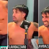VIDEO Con la panza al aire: el desaforado festejo de Flavio Azzaro por el gol de Maravilla Martínez a Independiente
