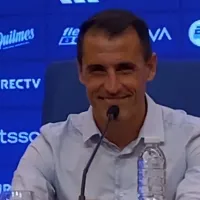 Un periodista de Boca se acordó del descenso de River en plena conferencia de Farré: \'Gracias\'