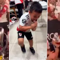 VIDEO  El hijo de Paulo Díaz bailó como Borja tras el título de River