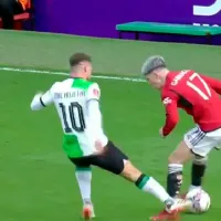 VIDEO  Patadón de Alexis Mac Allister a Alejandro Garnacho a días de la fecha FIFA