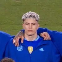 El gran gesto de Garnacho que dio que hablar durante el himno de Argentina ante Costa Rica