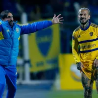 El cruce de Diego Martínez con un periodista para defender a Darío Benedetto