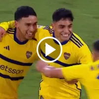 VIDEO De carambola y con fortuna: Luca Langoni volvió al gol en Boca tras un año