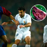 Luis Figo y una desopilante publicidad recordando el clásico entre Real Madrid y Barcelona del cochinillo