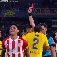 VIDEO  El alocado festejo de Enzo Pérez por la expulsión de Cristian Lema