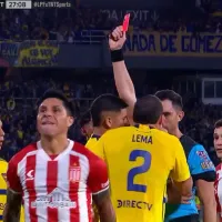 VIDEO El alocado festejo de Enzo Pérez por la expulsión de Cristian Lema