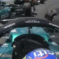 La reacción de Fernando Alonso luego de que Lewis Hamilton lo chocó en el GP de Miami: \&#039;Toro\&#039;
