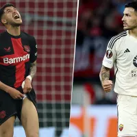 El gesto entre Leandro Paredes y Exequiel Palacios tras la discusión en pleno Roma – Leverkusen