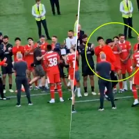 VIDEO | No se vio en TV: el controversial gesto de Darwin Núñez con Jürgen Klopp en su despedida de Liverpool