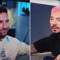 La reacción de Leo Messi al pelo rosa de Marcelo Tinelli