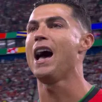 VIDEO | La emoción de Cristiano Ronaldo con el himno de Portugal