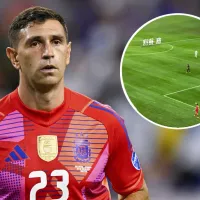 No se vio: el ida y vuelta de Dibu Martínez con Lionel Messi en plena tanda de penales entre Argentina y Ecuador