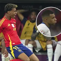 La reacción de Kylian Mbappé al gol de Lamine Yamal en España vs. Francia