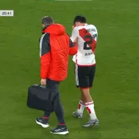 Agustín Sant\&#039;Anna salió lesionado y preocupa a River en el amistoso contra Millonarios