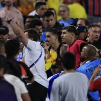 Sacan a la luz un video con el origen de la pelea en las tribunas de Uruguay y Colombia
