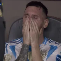 El llanto de Lionel Messi tras la lesión que lo sacó de la final de la Copa América