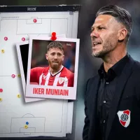 La posición que deberá inventar Demichelis si quiere integrar a Iker Muniain al XI de River
