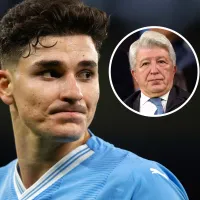 El presidente del Atlético de Madrid habló sobre el interés en Julián Álvarez