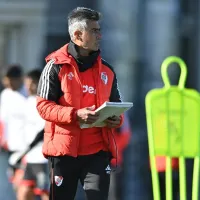 Escudero, con dudas: la posible formación de River vs. Unión