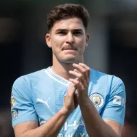 Así reaccionó Julián Álvarez a la victoria de Manchester City ante Manchester United