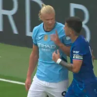 VIDEO  Fuerte cruce: el gesto de Haaland con Enzo Fernández en el Chelsea vs. Manchester City