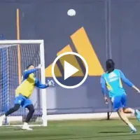 VIDEO  El golazo de Edinson Cavani en el entrenamiento de Boca de cara al Superclásico