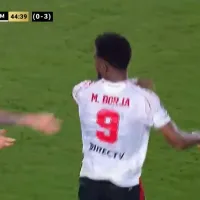 El insólito cruce entre Miguel Borja y Matías Kranevitter en pleno partido de River vs. Atlético Mineiro