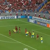 El golazo de tiro libre de Raphinha para el 1 a 0 de Brasil vs. Venezuela por Eliminatorias