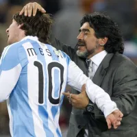 La historia de Messi por el aniversario de la muerte de Maradona: "Eterno"