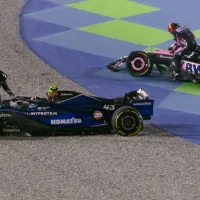 El accidente de Franco Colapinto en la primera vuelta que lo dejó fuera del GP de Qatar de la Fórmula 1