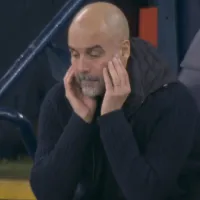 La reacción de Pep Guardiola luego de que Manchester United le gane a Manchester City sobre la hora