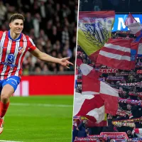 El canto que Los hinchas del Atlético de Madrid preparan para Julián Álvarez
