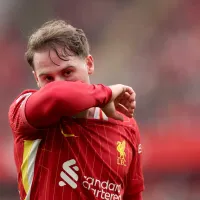 La reacción de Alexis Mac Allister al ser reemplazado en Liverpool ante PSG